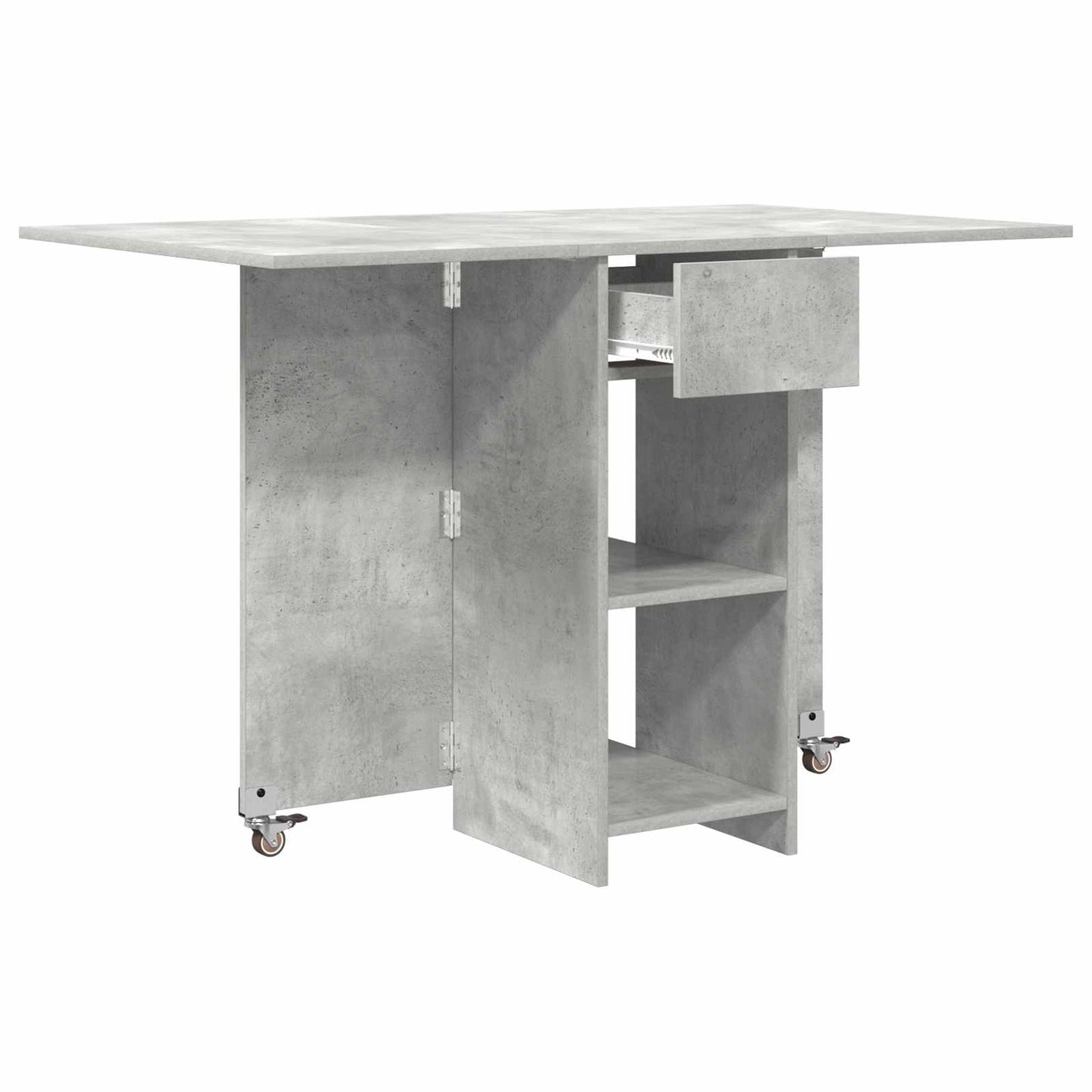 vidaXL Dinning Table 115 x 70 x 75 cm Engineered Wood Concrete Grey