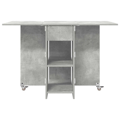 vidaXL Dinning Table 115 x 70 x 75 cm Engineered Wood Concrete Grey