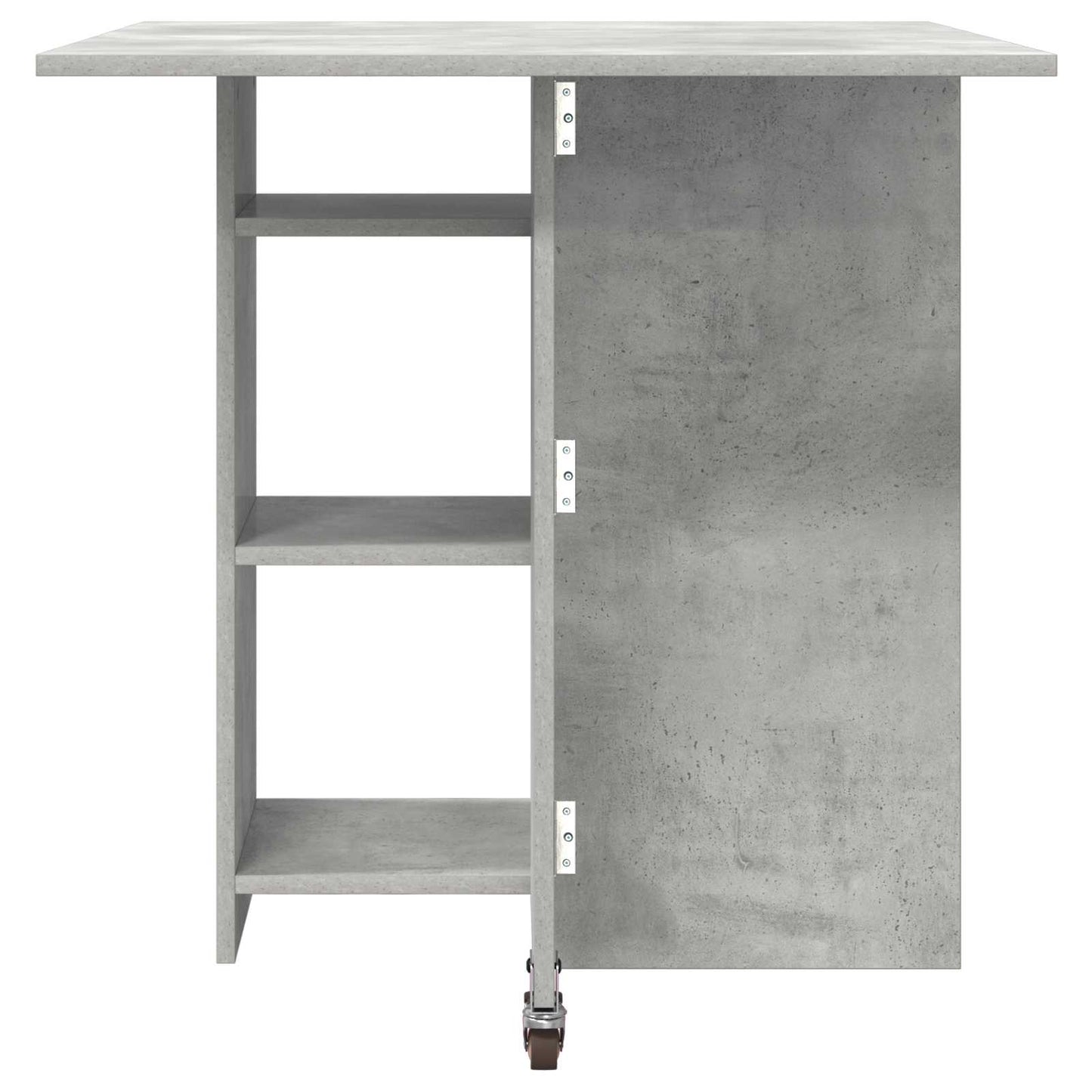 vidaXL Dinning Table 115 x 70 x 75 cm Engineered Wood Concrete Grey