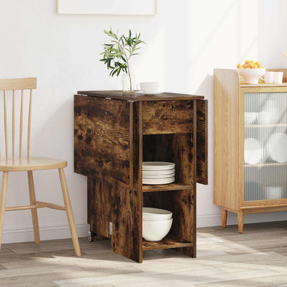 vidaXL Dinning Table 115 x 70 x 75 cm Engineered Wood Smoked Oak