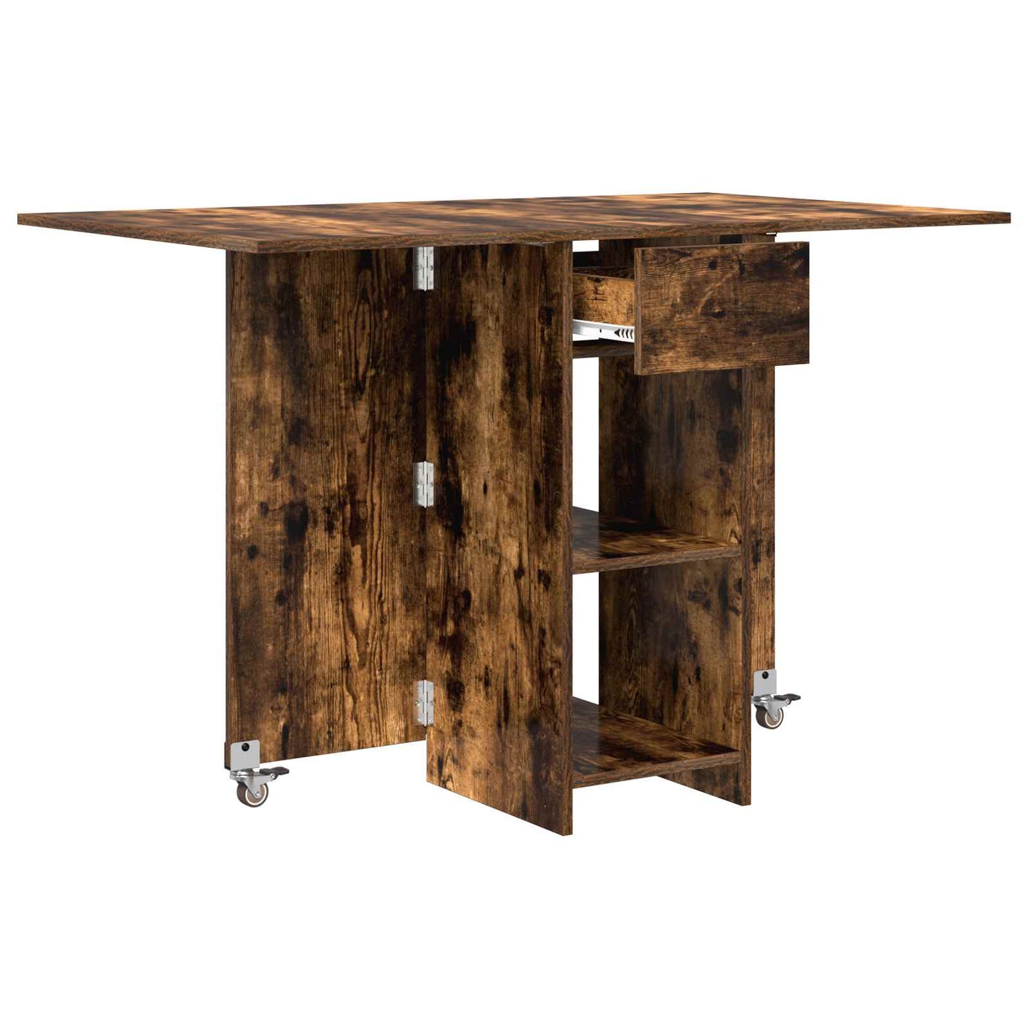 vidaXL Dinning Table 115 x 70 x 75 cm Engineered Wood Smoked Oak