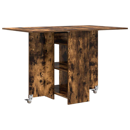 vidaXL Dinning Table 115 x 70 x 75 cm Engineered Wood Smoked Oak