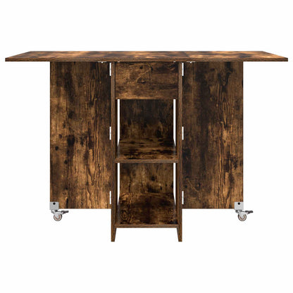 vidaXL Dinning Table 115 x 70 x 75 cm Engineered Wood Smoked Oak