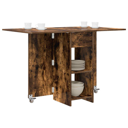 vidaXL Dinning Table 115 x 70 x 75 cm Engineered Wood Smoked Oak