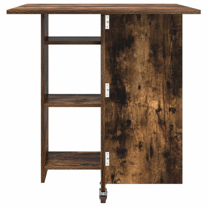 vidaXL Dinning Table 115 x 70 x 75 cm Engineered Wood Smoked Oak