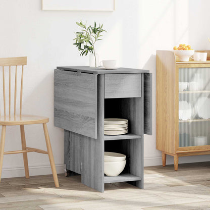 vidaXL Dinning Table 115 x 70 x 75 cm Engineered Wood Grey Sonoma