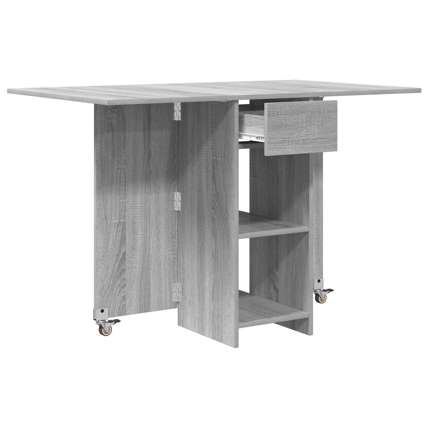 vidaXL Dinning Table 115 x 70 x 75 cm Engineered Wood Grey Sonoma