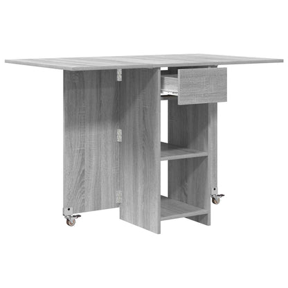 vidaXL Dinning Table 115 x 70 x 75 cm Engineered Wood Grey Sonoma