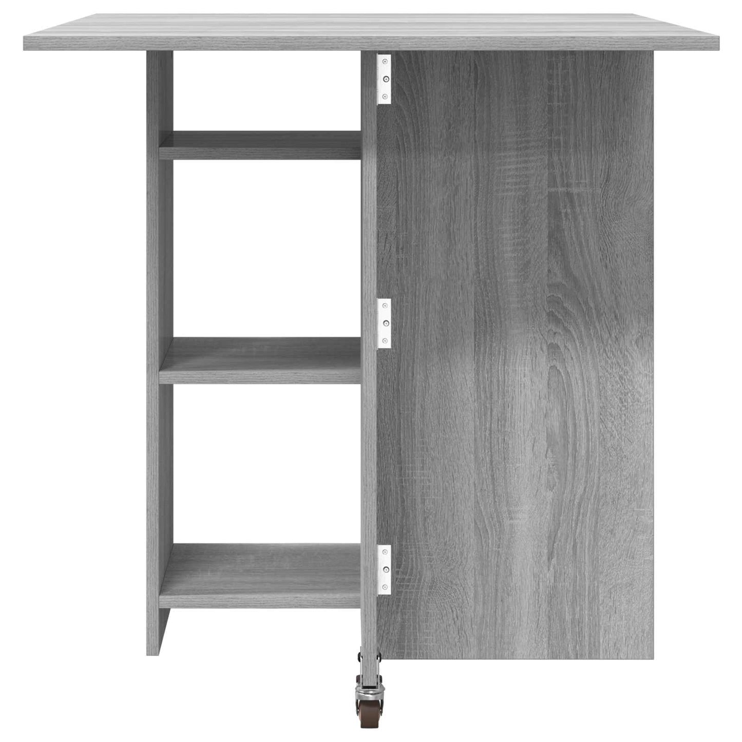 vidaXL Dinning Table 115 x 70 x 75 cm Engineered Wood Grey Sonoma