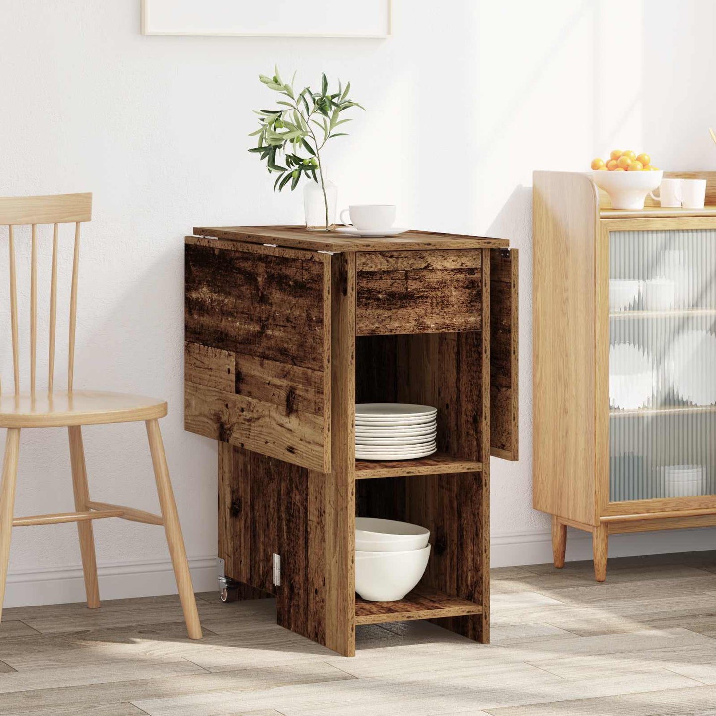 vidaXL Dinning Table 115 x 70 x 75 cm Engineered Wood Old Wood