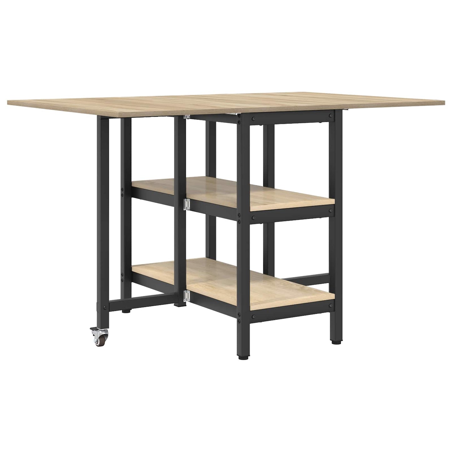 vidaXL Dinning Table 122 x 80 x 76.5 cm Engineered Wood Sonoma Oak