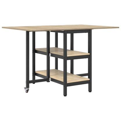 vidaXL Dinning Table 122 x 80 x 76.5 cm Engineered Wood Sonoma Oak