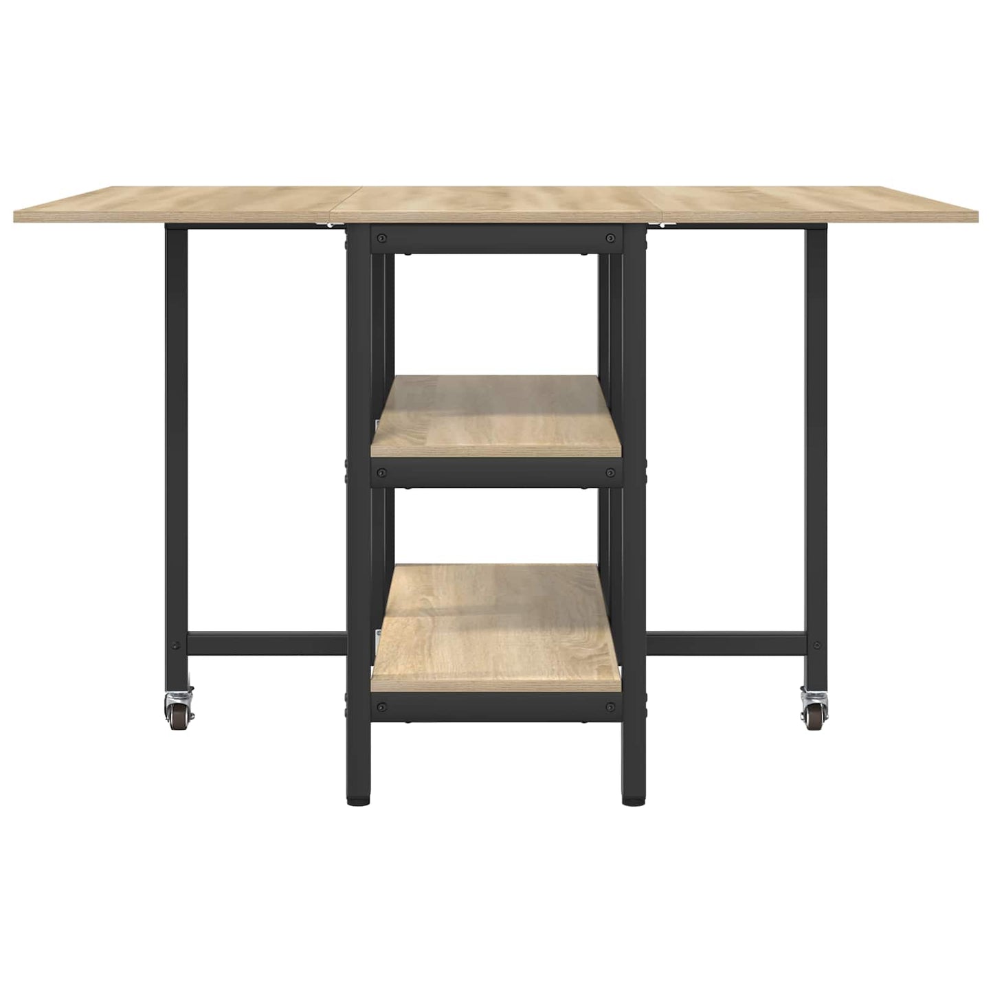 vidaXL Dinning Table 122 x 80 x 76.5 cm Engineered Wood Sonoma Oak