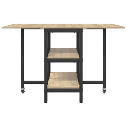 vidaXL Dinning Table 122 x 80 x 76.5 cm Engineered Wood Sonoma Oak