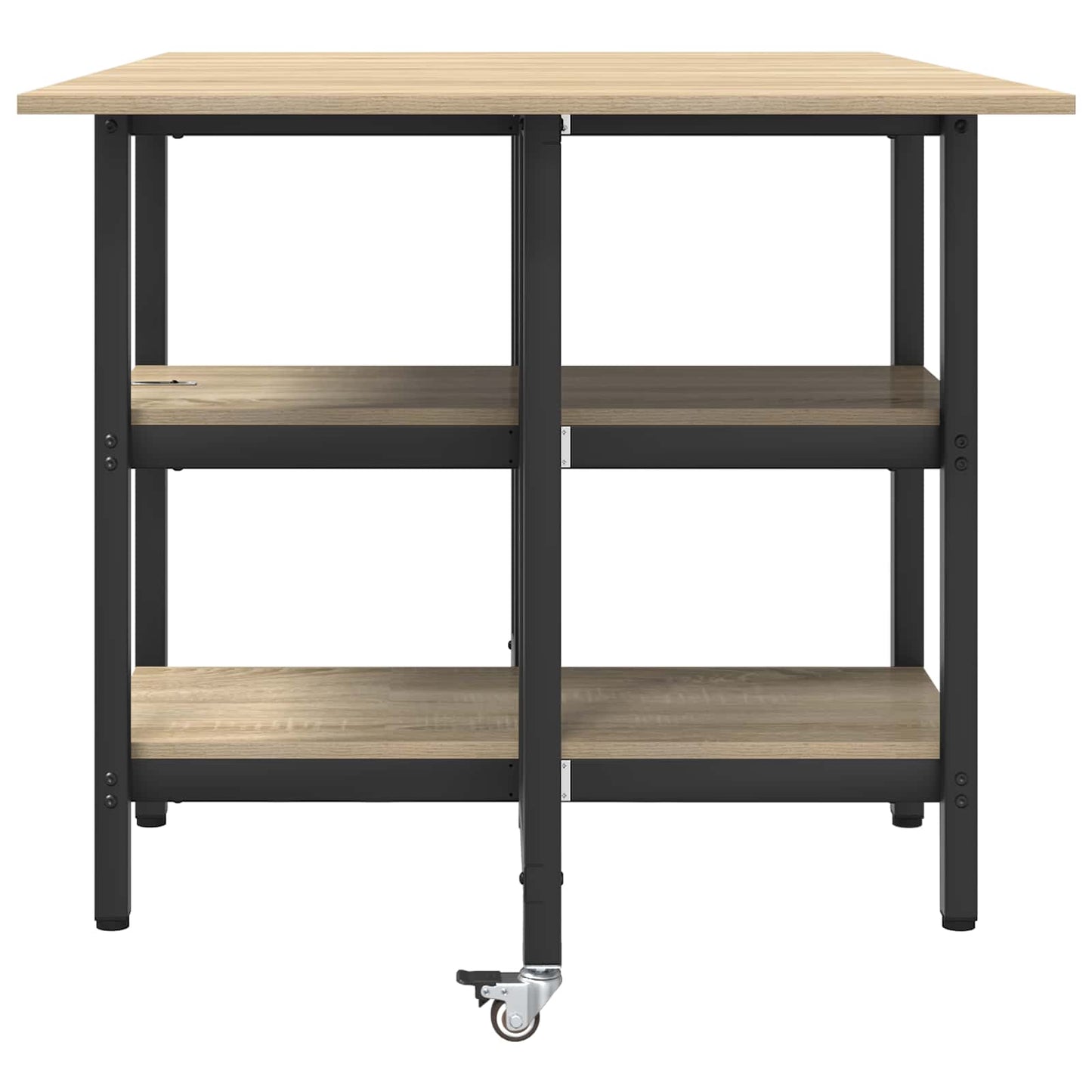 vidaXL Dinning Table 122 x 80 x 76.5 cm Engineered Wood Sonoma Oak