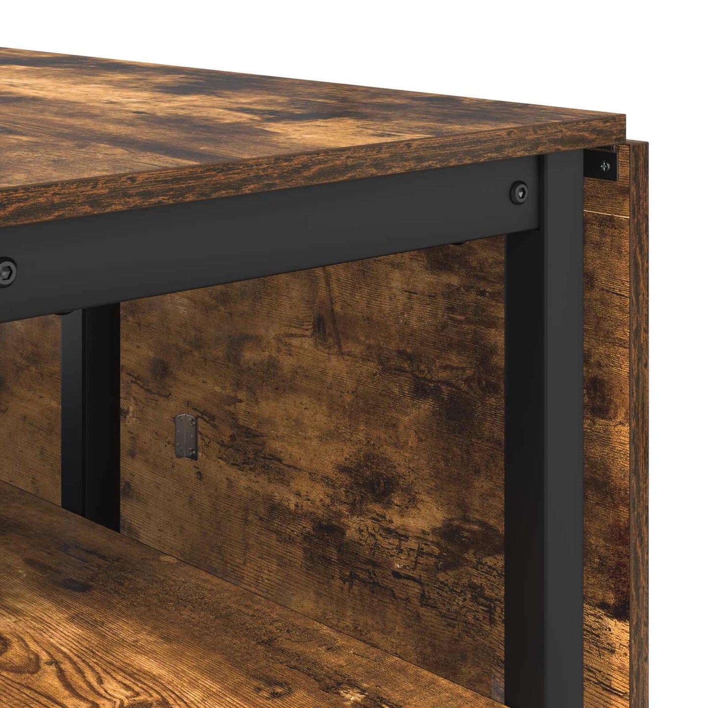 vidaXL Dinning Table 122 x 80 x 76.5 cm Engineered Wood Smoked Oak