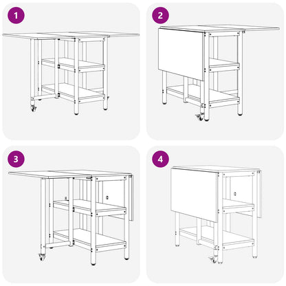 vidaXL Dinning Table 122 x 80 x 76.5 cm Engineered Wood Smoked Oak