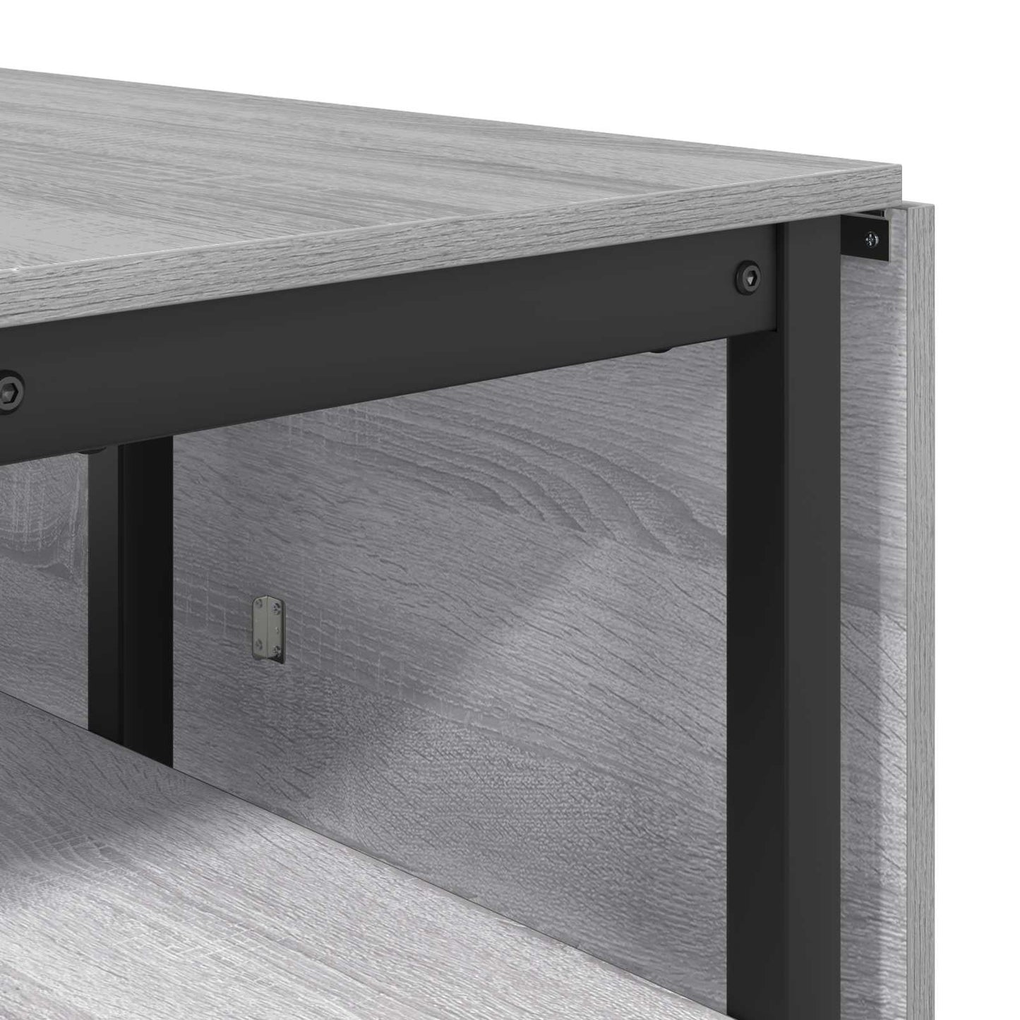 vidaXL Dinning Table 122 x 80 x 76.5 cm Engineered Wood Grey Sonoma