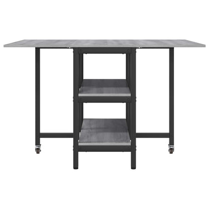 vidaXL Dinning Table 122 x 80 x 76.5 cm Engineered Wood Grey Sonoma