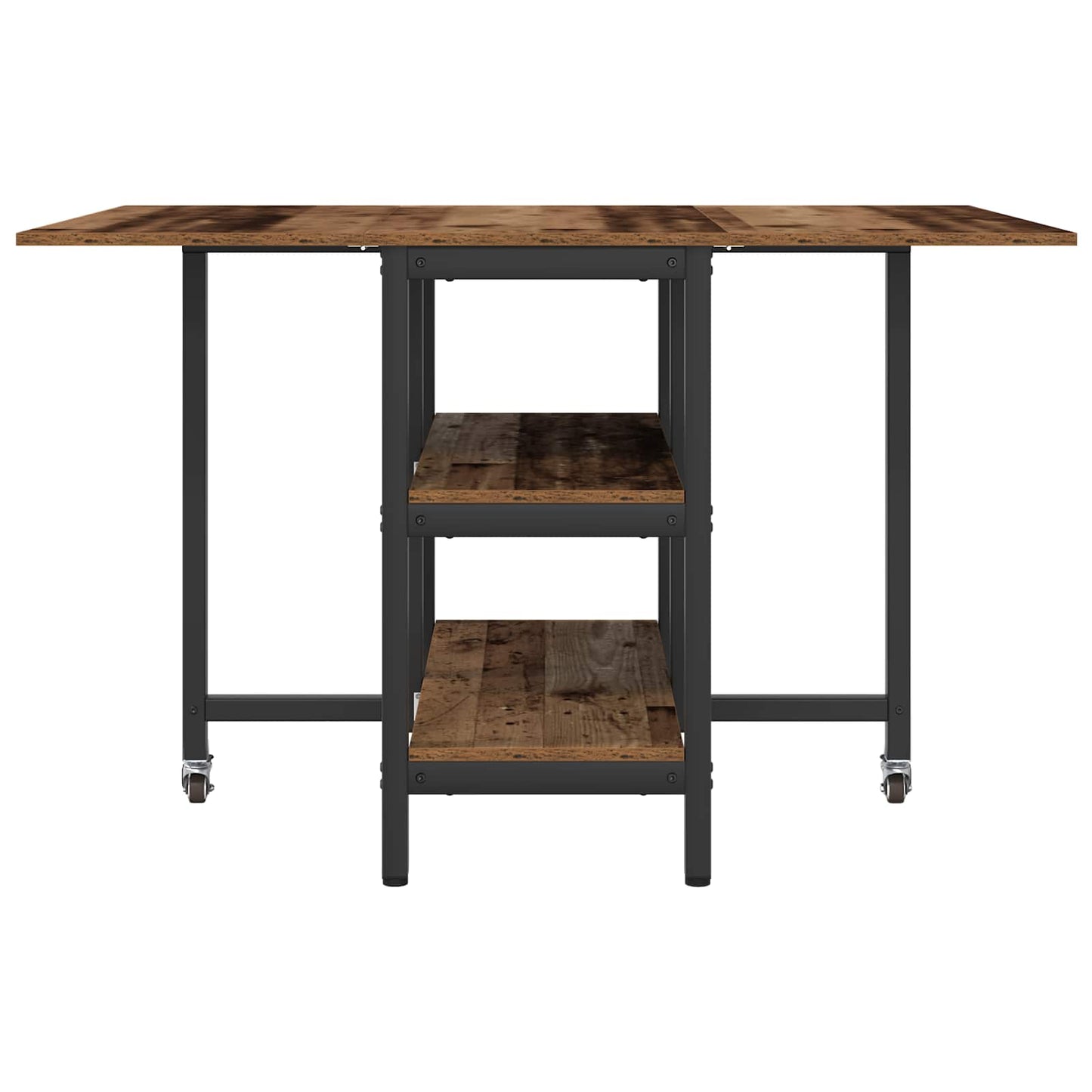 vidaXL Dinning Table 122 x 80 x 76.5 cm Engineered Wood Old Wood
