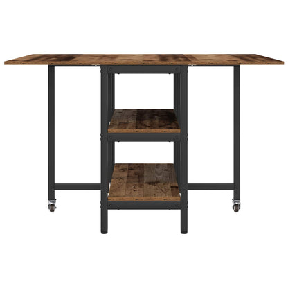 vidaXL Dinning Table 122 x 80 x 76.5 cm Engineered Wood Old Wood