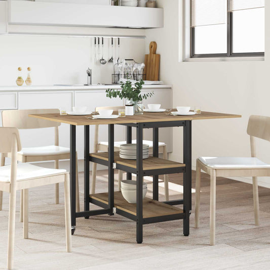 vidaXL Dinning Table 122 x 80 x 76.5 cm Engineered Wood Artisan Oak