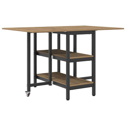 vidaXL Dinning Table 122 x 80 x 76.5 cm Engineered Wood Artisan Oak