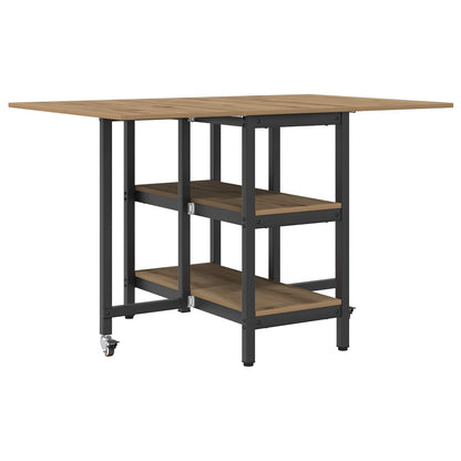 vidaXL Dinning Table 122 x 80 x 76.5 cm Engineered Wood Artisan Oak