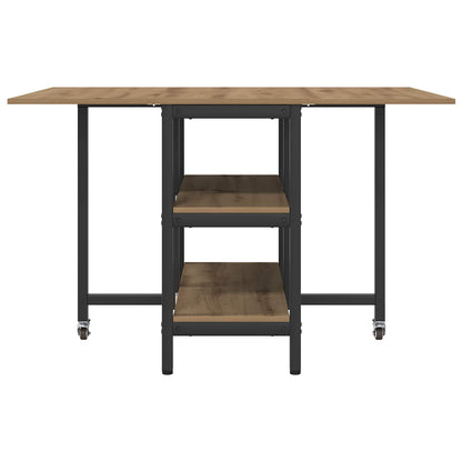 vidaXL Dinning Table 122 x 80 x 76.5 cm Engineered Wood Artisan Oak