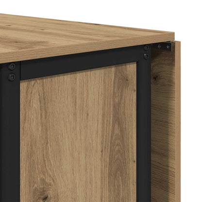 vidaXL Folding Dining Table with Castors 130 x 80 x 76.5 cm steel PB
