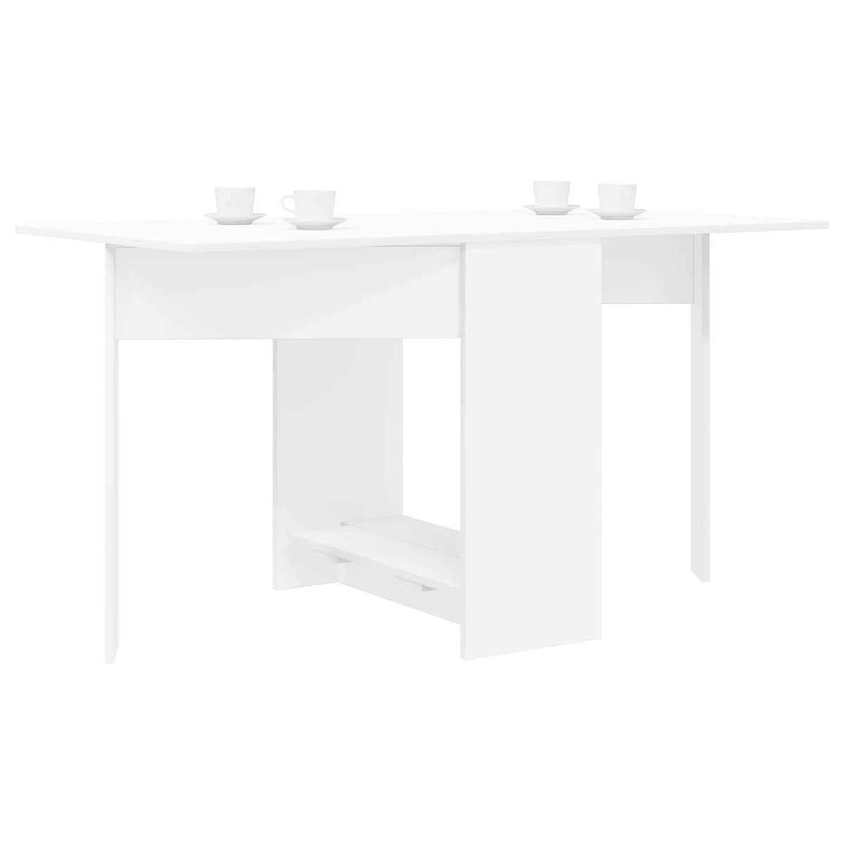 vidaXL Dinning Table 138 x 70 x 73.5 cm Engineered Wood White