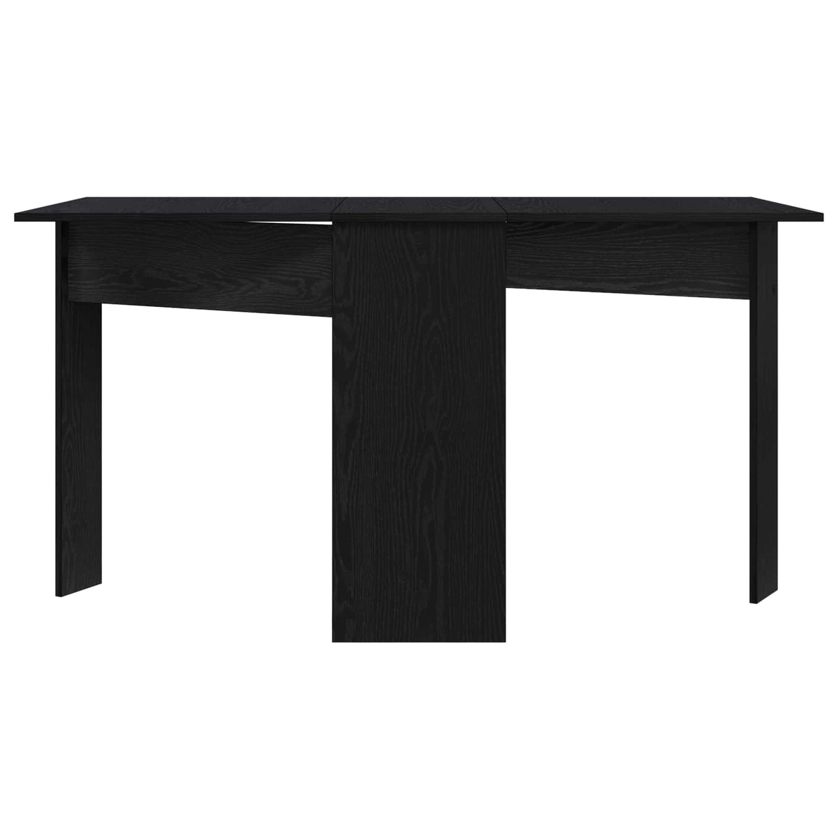 vidaXL Dinning Table 138 x 70 x 73.5 cm Engineered Wood Black Oak