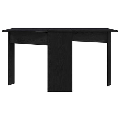 vidaXL Dinning Table 138 x 70 x 73.5 cm Engineered Wood Black Oak