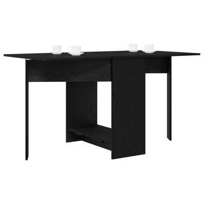 vidaXL Dinning Table 138 x 70 x 73.5 cm Engineered Wood Black Oak