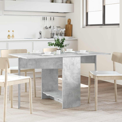 vidaXL Dinning Table 138 x 70 x 73.5 cm Engineered Wood Concrete Grey