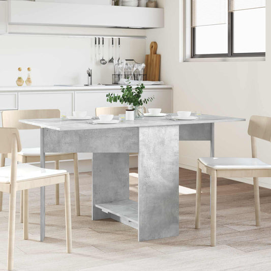 vidaXL Dinning Table 138 x 70 x 73.5 cm Engineered Wood Concrete Grey