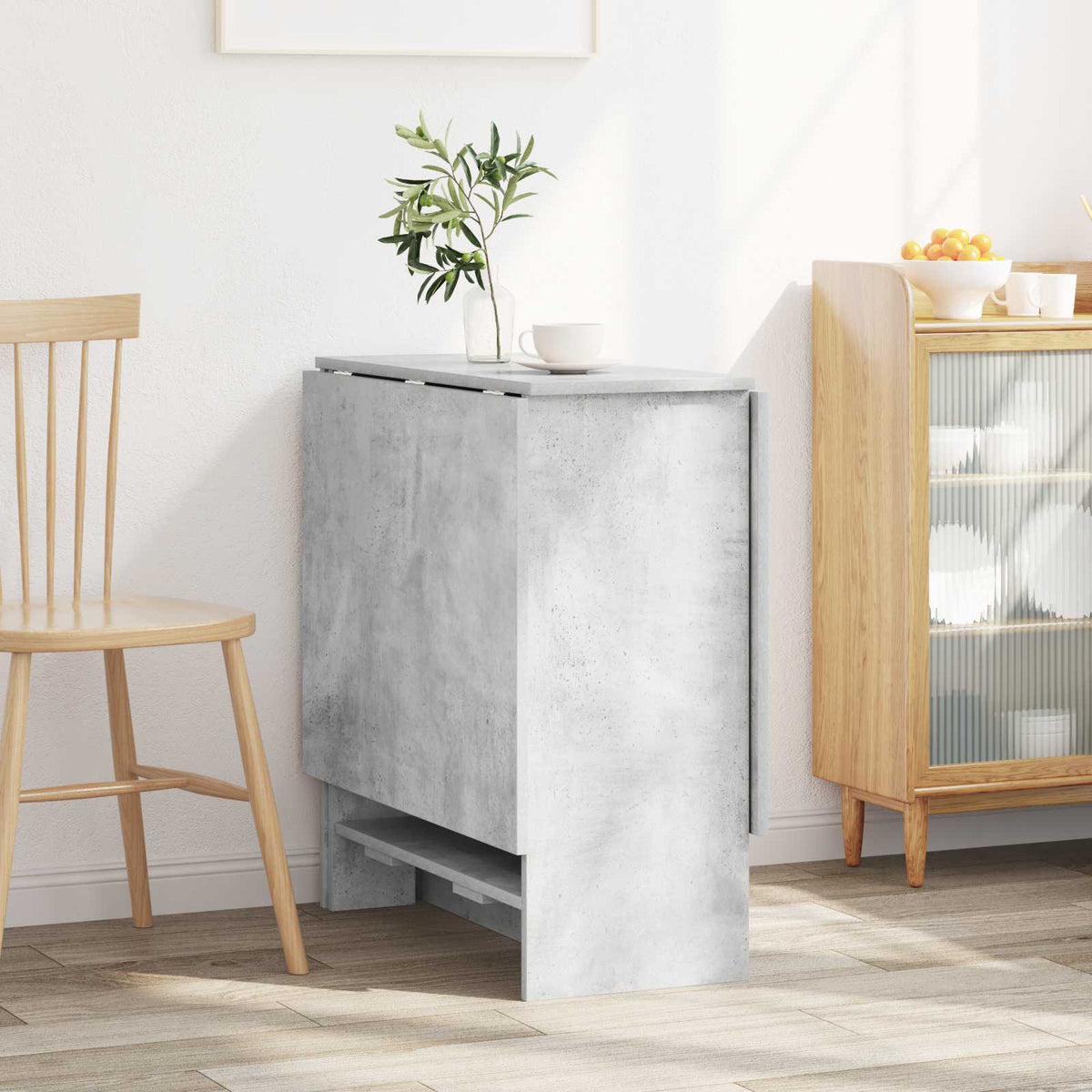 vidaXL Dinning Table 138 x 70 x 73.5 cm Engineered Wood Concrete Grey