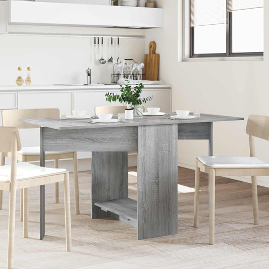 vidaXL Dinning Table 138 x 70 x 73.5 cm Engineered Wood Grey Sonoma