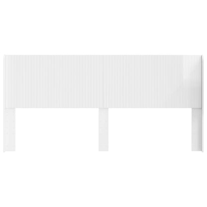 vidaXL Headboard High Gloss White Engineered Wood