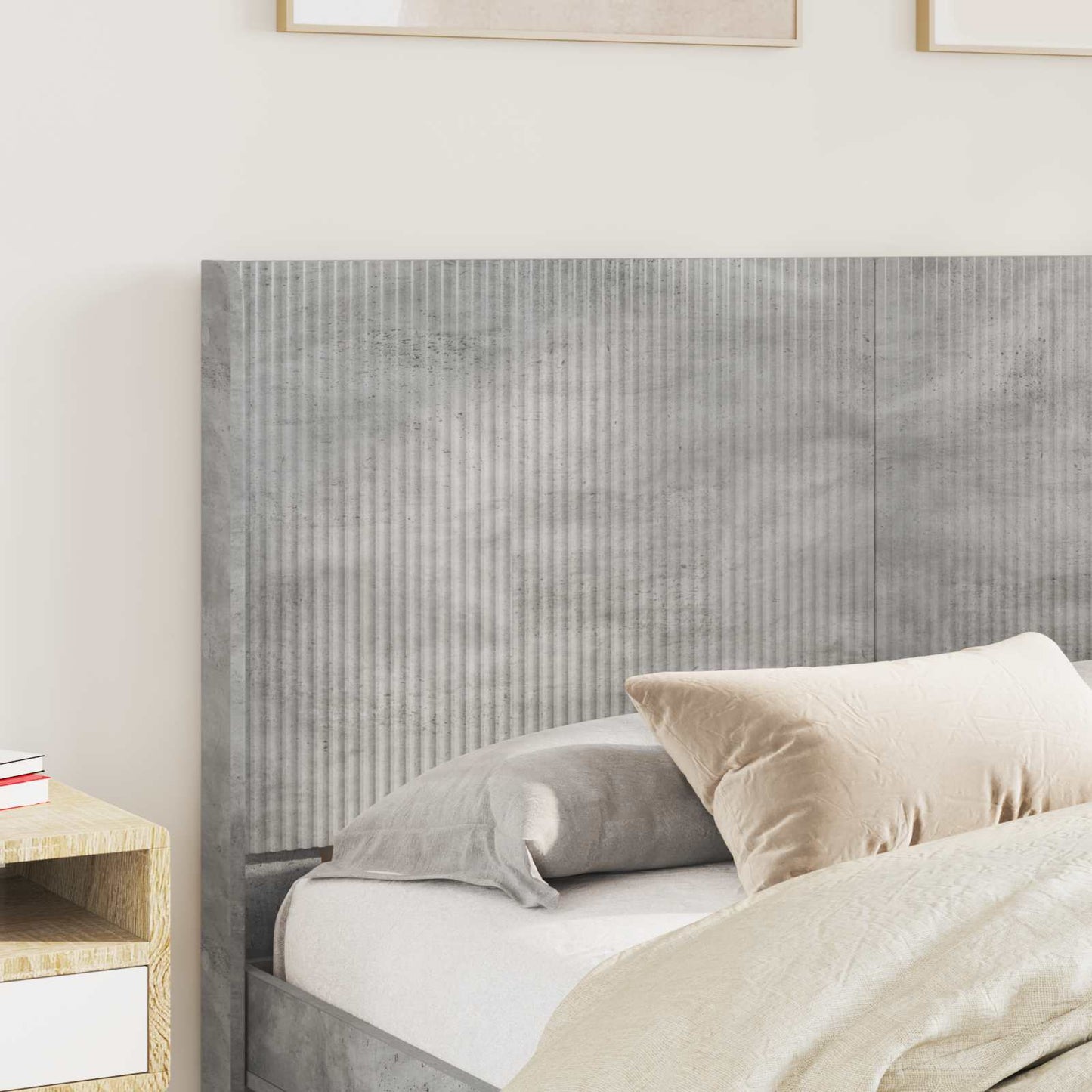 vidaXL Headboard Concrete Grey Engineered Wood