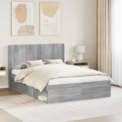 vidaXL Headboard Grey Sonoma Engineered Wood