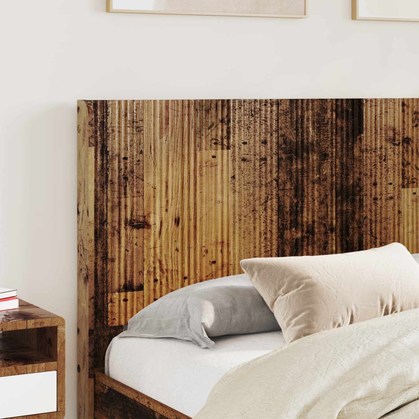 vidaXL Headboard Old Wood Engineered Wood