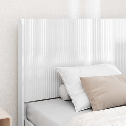 vidaXL Headboard High Gloss White Engineered Wood