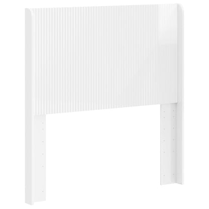 vidaXL Headboard High Gloss White Engineered Wood
