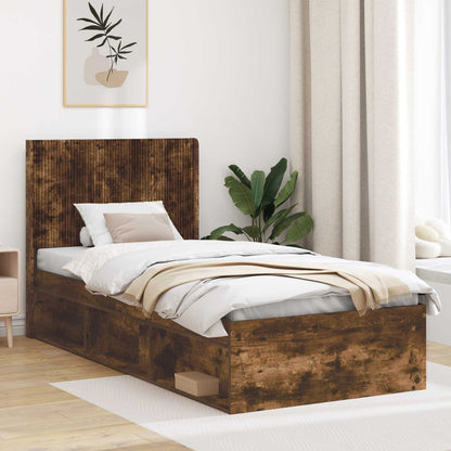 vidaXL Headboard Smoked Oak Engineered Wood