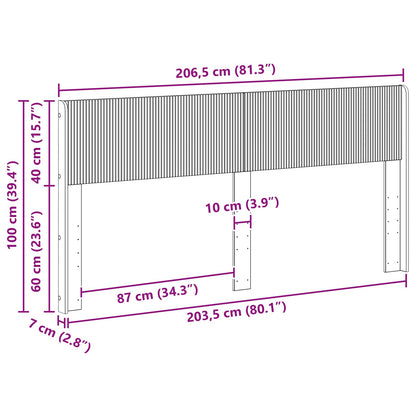 vidaXL Headboard White PB
