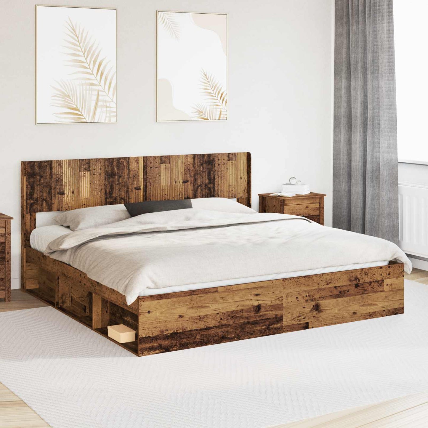 vidaXL Headboard Old Wood PB