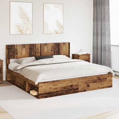 vidaXL Headboard Old Wood PB