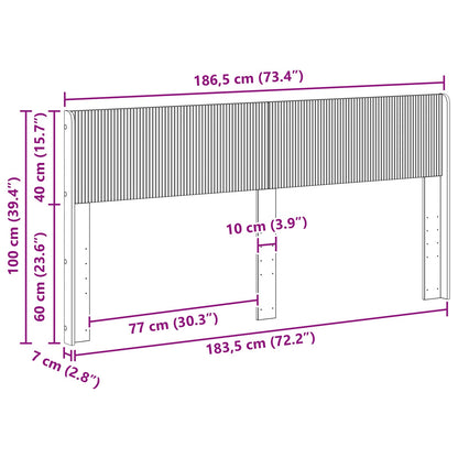 vidaXL Headboard Concrete Grey PB