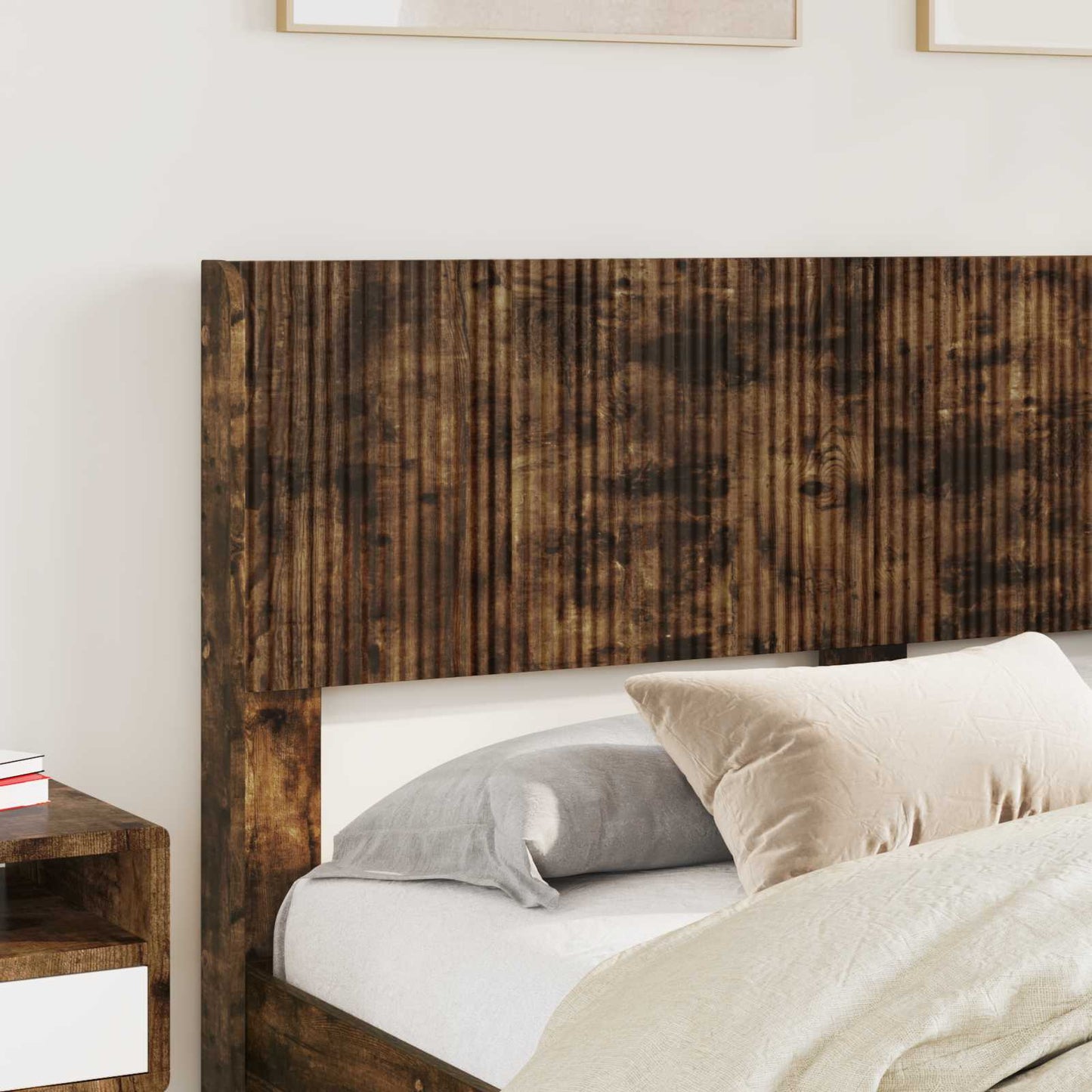 vidaXL Headboard Smoked Oak PB